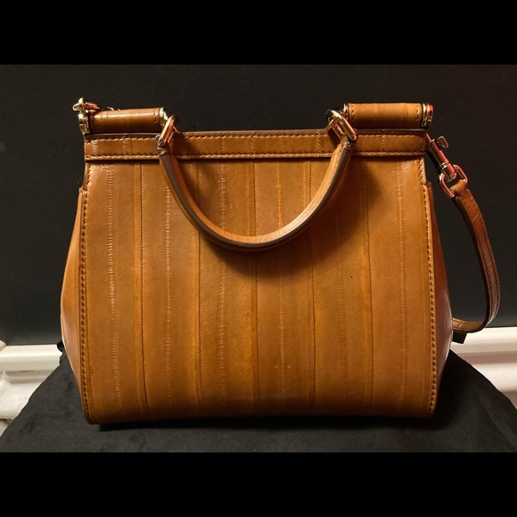 *Sold Privately* DOLCE & GABBANA Small Sicily Eel Leather Bag - Picture 4 of 16